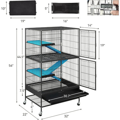 Cage antidérapante pour petits animaux