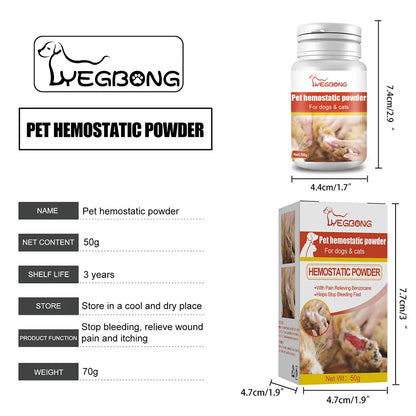 Safety Blood Stopper Dog,Cat,Puppy Hemostatic Powder