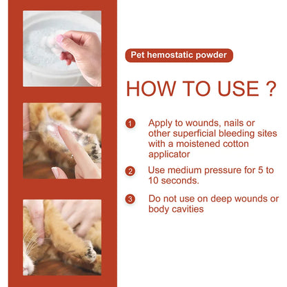 Safety Blood Stopper Dog,Cat,Puppy Hemostatic Powder