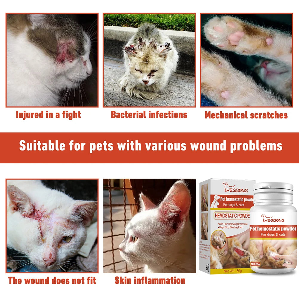 Safety Blood Stopper Dog,Cat,Puppy Hemostatic Powder