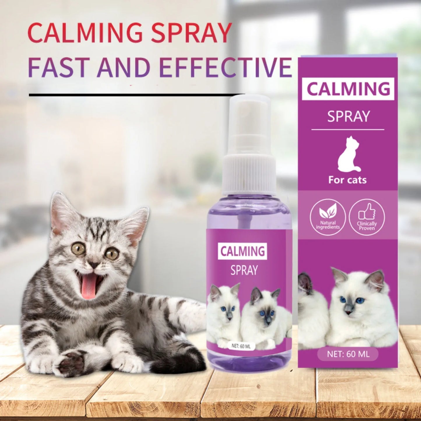 Phéromone Chat Spray Apaisant Émotionnel Chat 